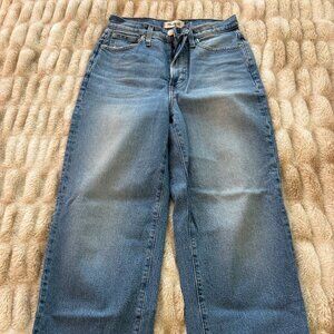 MADEWELL The Perfect Vintage Wide Leg Crop size 27